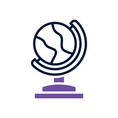earth dual tone icon. vector icon for your website, mobile, presentation, and logo design.