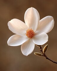 Fototapeta premium Elegant Magnolia Blossom Soft Light Natural Beauty Springtime Flower
