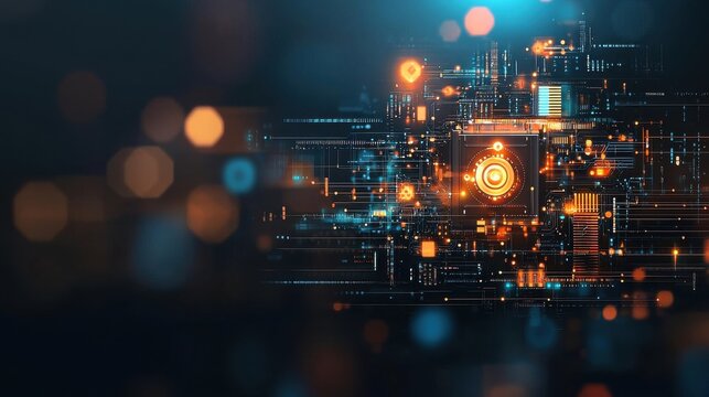 Abstract glowing lines representing a cyber breach incident virtual space digital artwork futuristic environment close-up viewpoint symbolizing cybersecurity threats - Powered by Adobe