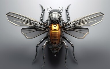 Fototapeta premium Mechanical Insect - A Futuristic Creation