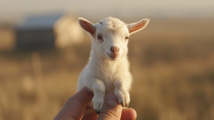 Obraz premium Adorable Baby Goat