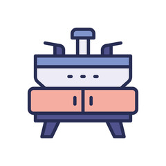 sink filled color icon. vector icon for your website, mobile, presentation, and logo design.