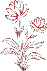 Cute flower plant icon