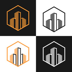 Building architecture logo design vector illustration