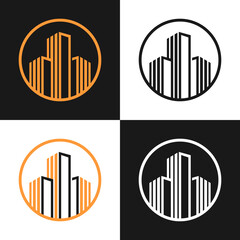 Building architecture logo design vector illustration