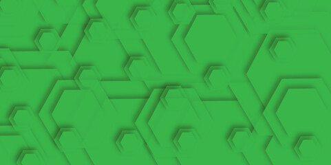 Abstract geometric background with hexagon cold color composition.  stunning green hexagon patterns a 3d geometric exploration of modern design.  Luxury green pattern with hexagons. 