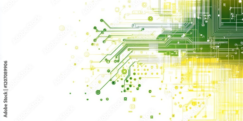 Poster abstract technology background with circuit board design.