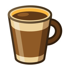 Illustration of a coffee cup isolated on a white background