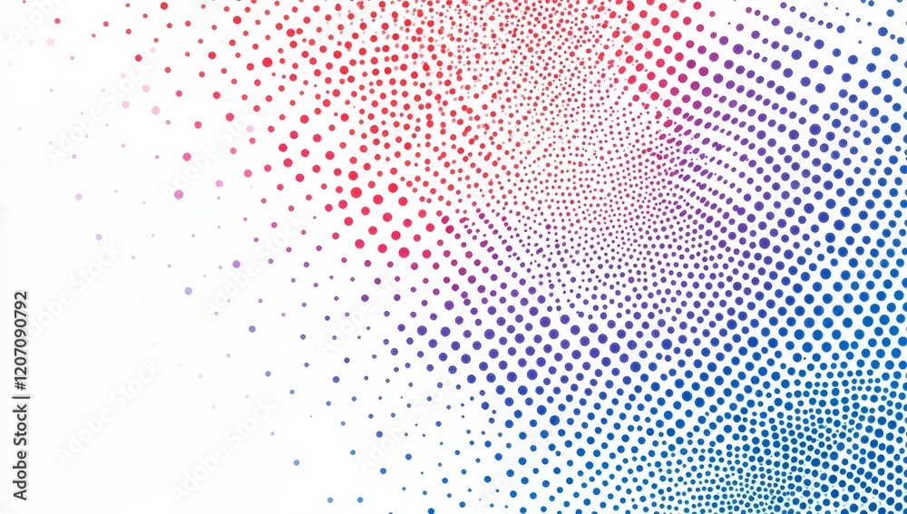 Poster Abstract colorful halftone dots pattern background.