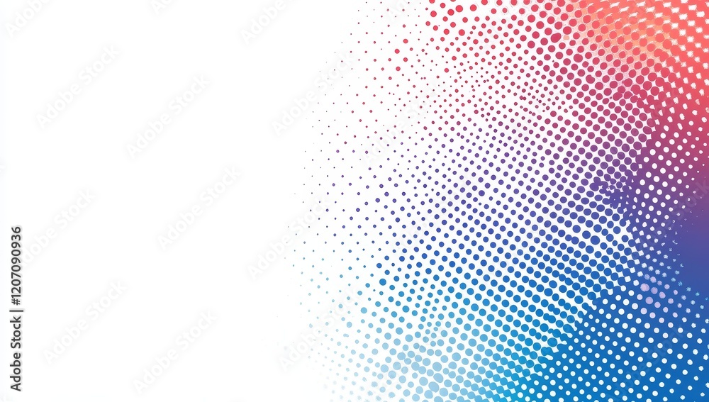 Poster abstract colorful halftone dots background.