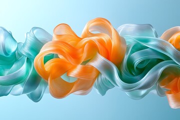 Obraz premium Abstract twisted color mix.