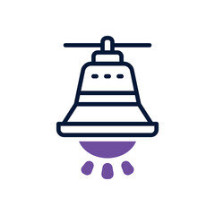 lamp  dual tone icon. vector icon for your website, mobile, presentation, and logo design.