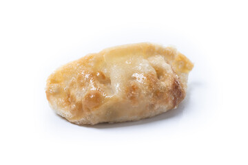 Fried dumplings gyoza isolated on white background
