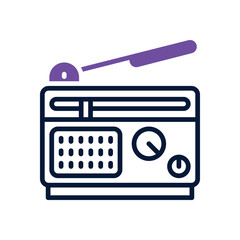radio  dual tone icon. vector icon for your website, mobile, presentation, and logo design.