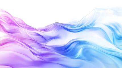 Naklejka premium Abstract Waves in Purple and Blue Hues
