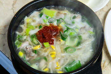 Korean rice soup