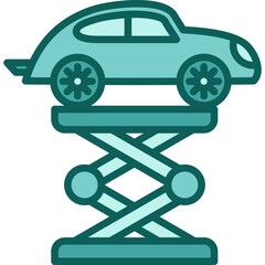 Fototapeta premium Car Lift solid icon