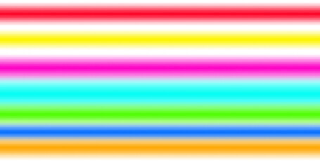 Horizontal multicolored stripes on white or transparent background. Vibrant abstract pattern for modern design and backgrounds