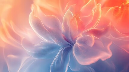Soft and radiant abstract beauty background with glowing floral-inspired textures