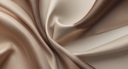 abstract fabric crease beige brown smooth color background texture luxury style.