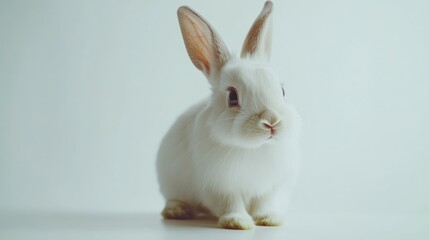 Obraz premium Cute White Rabbit