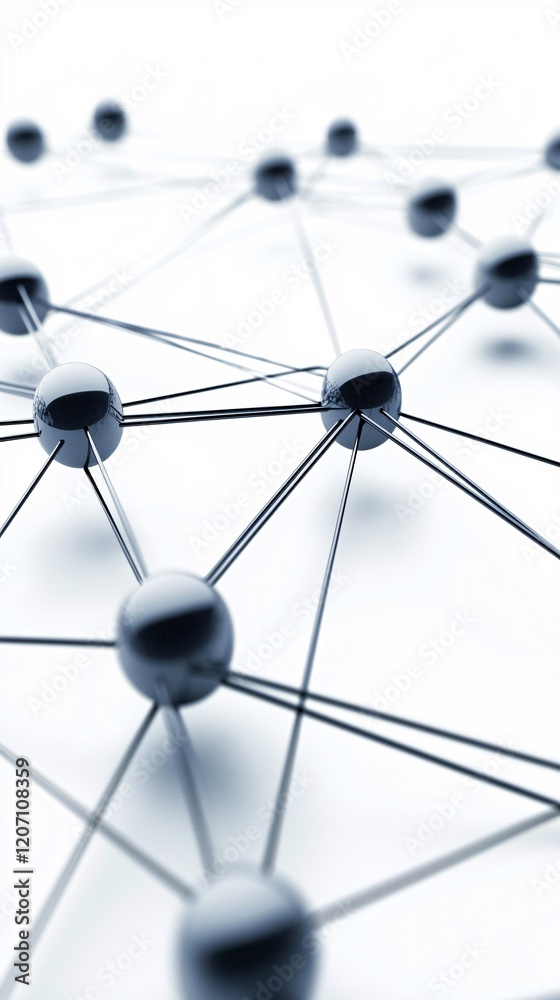 Poster a conceptual illustration of interconnected nodes symbolizing efficient data retrieval systems