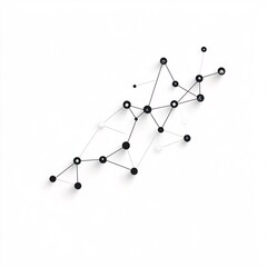 A minimalist representation of interconnected data systems with nodes and pathways