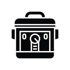 rice cooker icon. vector glyph icon for your website, mobile, presentation, and logo design.