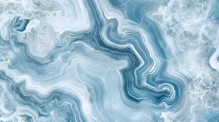 Obraz premium Abstract Blue Marble Swirl Texture Background