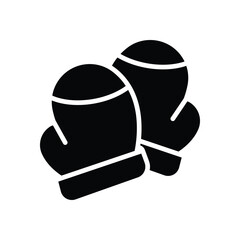 kitchen glove icon. vector glyph icon for your website, mobile, presentation, and logo design.