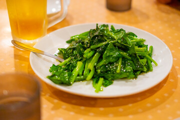 青菜炒め