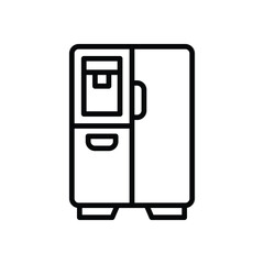 fridge icon. vector line icon for your website, mobile, presentation, and logo design.