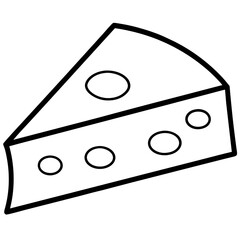 Minimalist Cheese Wedge Design