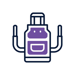 apron icon. vector dual tone icon for your website, mobile, presentation, and logo design.