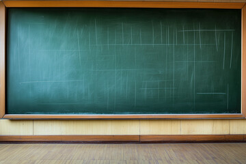 Blank blackboard with chalk on blackboard classroom blank