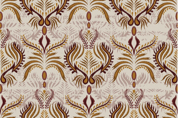 damask seamless pattern, motif, fabric, wallpaper, background, etc.