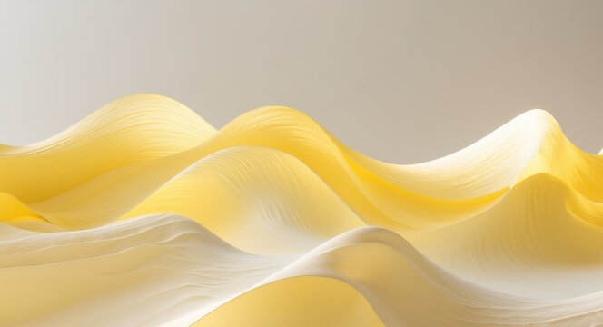 abstract bright yellow waves with sunflower vibes in soft design.