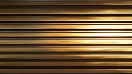 Obraz premium brushed gold metal texture with horizontal lines and soft reflections.
