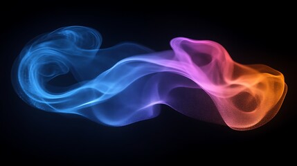 Fototapeta premium Abstract Colorful Swirling Smoke Design