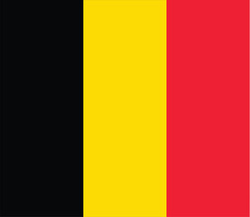 Nationall flag of Belgium. Vector illustration
