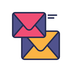 email filled color icon. vector icon for your website, mobile, presentation, and logo design.