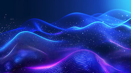 Abstract digital wave background