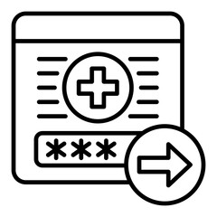 Obraz premium Log out Icon