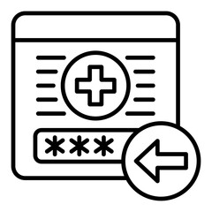 Fototapeta premium Log in Icon