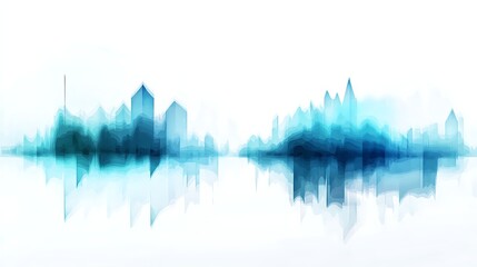 Across a frozen lake, the Aurora Australis or Aurora Borealis