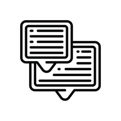message line icon. vector icon for your website, mobile, presentation, and logo design.