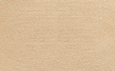 jute rope mat or burlap rug background design element