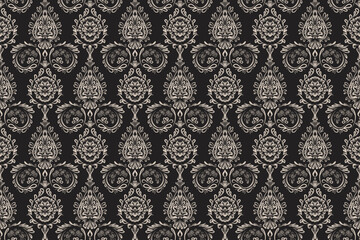 Motifs African boho paisley Floral Ikat pattern embroidery border. Ethnic ikat floral Ethnic Indian Pattern Ikat pattern Ethnic Pattern.Border indian floral Aztec embroidery border seamless patterns.