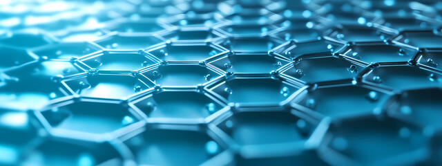 Fototapeta premium Abstract Hexagonal Network