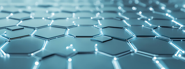 Naklejka premium Abstract Hexagonal Network